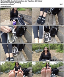 Olivia Gives Us A Soles Show After Yoga Class