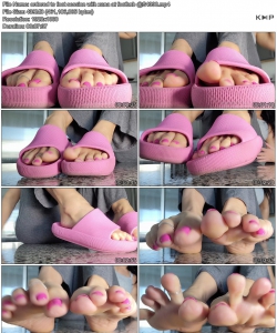 ordered to foot session with xana at footbnb